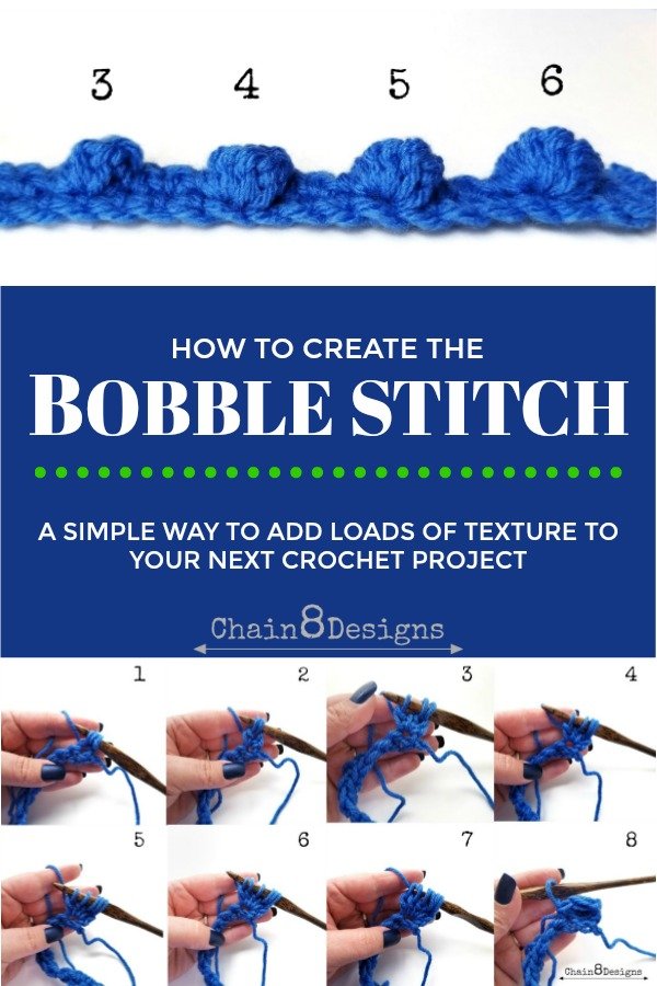 Bobble Stitch Tutorial by Chain 8 Designs